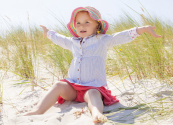 Mädchen am Strand
